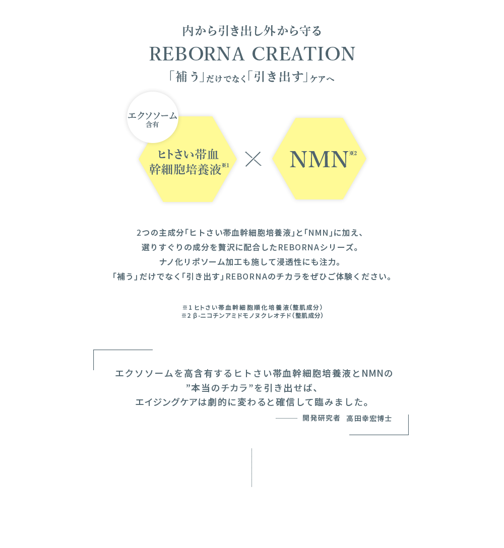 内から引き出し外から守るREBORNA CREATION